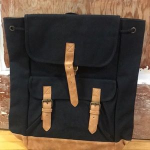 Brand New Black and Tan backpack